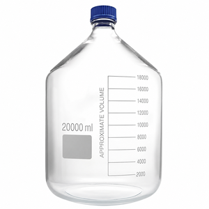 Bottiglia in Vetro da Laboratorio di Alta Qualità con Tappo Blu Trasparente per Conservazione di Reagenti Chimici, Personalizzabile OEM Duran - Product Image 2