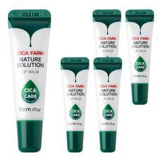 Baume à lèvres Farmstay Cica Farm Nature Solution 10g, formule hydratante à base de plantes, lot de 5 à prix réduit - Product Image 1
