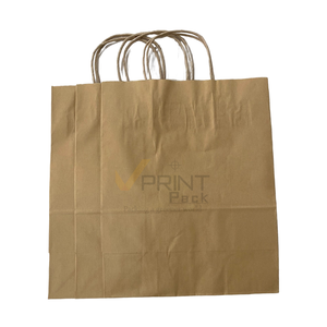 Bolsa de regalo de papel Kraft de calidad superior para exposiciones de compras de supermercado con impresión flexográfica para Vietnam Company - Product Image 3