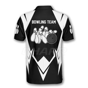 Camiseta de Boliche Personalizada OEM, Transpirable, Tallas Grandes, para Hombre y Mujer, Impresión por Sublimación, Secado Rápido, para Equipos Deportivos - Product Image 3