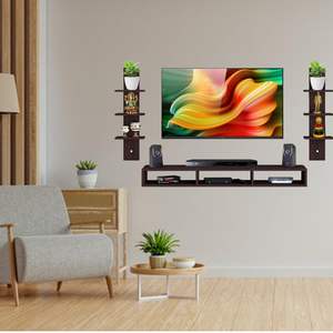 Mueble para TV y Decodificador de Madera Sintética con Estantes para Libros y Decoración, para Sala de Estar, Oficina, Comedor - Product Image 3