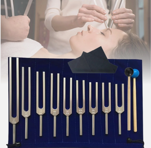 Juego de Diapasones para Sanación, 9 Piezas de Aleación de Aluminio para Sanación de Chakras y Sintonización Musical - Product Image 3