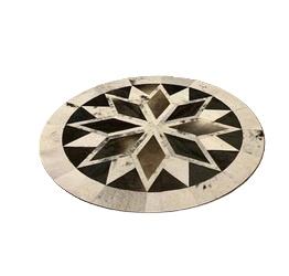 Alfombras de cuero de vaca hechas a mano de alta calidad tejido de algodón a rayas Patchwork antideslizante estilo persa para mascotas para el área del hogar - Product Image 2