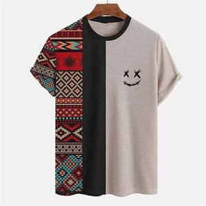 T-shirt pour homme sur mesure de haute qualité, coupe classique, 100% coton respirant, logo imprimé par transfert thermique sur le devant - Product Image 1