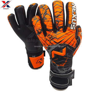 Gants de gardien de but en cuir unisexe de haute qualité, antidérapants, respirants, fermeture à boucle et crochet, protection des doigts, best-seller - Product Image 4