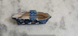 Étui à lunettes multifonctionnel à motif indigo, sac de rangement en tissu de coton, pochette organisatrice avec cordon de serrage et poignée pour les voyages quotidiens et les fêtes - Product Image 2