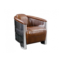 Fauteuil en cuir de style aviateur de luxe Chesterfield Canapé en cuir Canapé de restaurant haut de gamme de haute qualité Chambre moderne Mobilier abordable