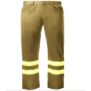 Fri Hi VIS 88% C/12% N กางเกงมองเห็นง่าย/กางเกงขายาวป้องกันไฟลุกไหม้เสื้อผ้านิรภัย Khaki-44W x 30L - Product Image 1