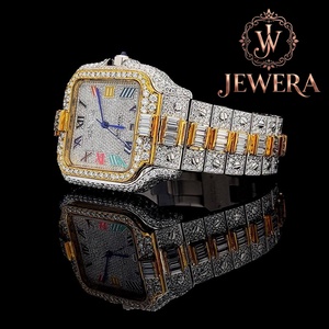 Reloj de Diamantes Mossinate Moderno de Acero Inoxidable, Diseño Minimalista, Accesorio Versátil para Oficina, Más Vendido - Product Image 2