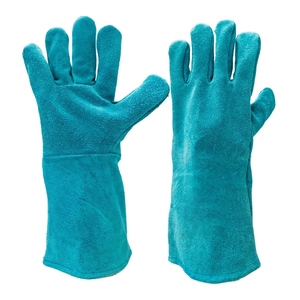 Gants de soudure en cuir de vachette de qualité supérieure, résistants à la chaleur et aux étincelles, pour travaux lourds et barbecue - Product Image 1