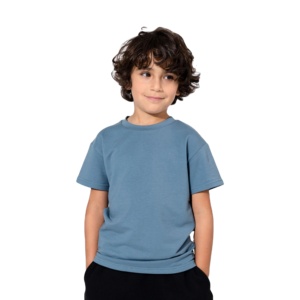 T-shirt surdimensionné d'été en coton personnalisé pour enfants garçon ou fille avec appliqué et imprimé graphique vêtements de course pour enfants - Product Image 1