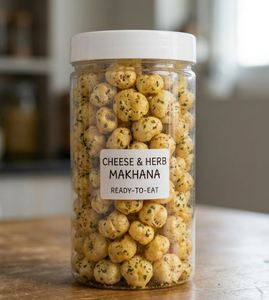 Cheese Makhana for Modern Snacking Roasted Cheese Premium Grade Cheese Makhana Family Value Pack By Exporter - Product Image 1