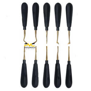 Kit d'élevateurs dentaires allemands pour extraction radiculaire, dix pièces avec étui, pour interventions chirurgicales buccales professionnelles - Product Image 4
