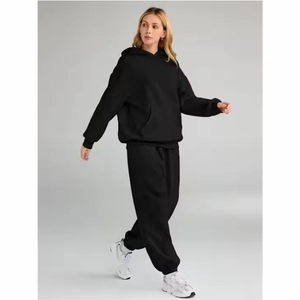 Conjunto Deportivo para Mujer, Sudadera con Capucha, Pantalones Deportivos, Conjunto de Dos Piezas con Logotipo Personalizado, Manga Larga, Ropa Deportiva para Mujer - Product Image 5
