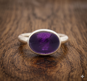 Wholesale Natural Amethyst Gemstone 925 <b>Solid</b> Sterling <b>Silver</b> Handmade Ring Exotic Bezel Setting for Wedding Party - Product Image 5