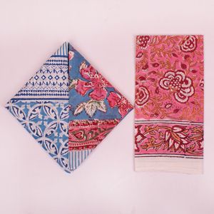 Nouveau Bandana Carré en Coton Imprimé à la Main, Multifonctionnel, Foulard Écologique Bohème - Product Image 3