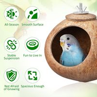 Nouveau Nid pour Animaux de Compagnie en Coque de Noix de Coco Fabriqué au Vietnam – Maison Suspendue Écologique et Naturelle & Jouet de Course pour Petits Animaux – Vente en Gros Usine