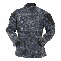 Chemise de combat en toile respirante vert olive à manches longues, anti-déchirure et ignifuge pour usage tactique