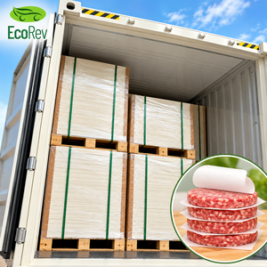 Food Grade Anti-Curl Wrapping <b>Paper</b> Grease Resistant Recyclable Eco-Friendly Hamburger Patty Separator Sheet - Product Image 1