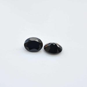 Piedras Preciosas Sueltas de Espinela Negra Natural de 10 mm y 14 mm, Corte Oval Facetado, Calibradas, para la Fabricación de Joyería Personalizada a Precio de Fábrica al por Mayor - Product Image 3