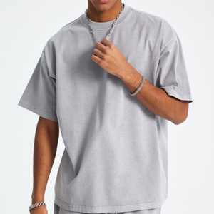 Camiseta Personalizada de 320 g/m², 100 % Algodón, con Logotipo Personalizado en la Parte Delantera, para Hombre, Talla Grande, de Alta Calidad y a la Moda - Product Image 6