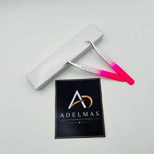 Pinzas para Extensión de Pestañas con Punta Curva de 65 Grados, Acero Inoxidable, Impresión de Logotipo Personalizado, OEM - Product Image 4