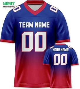 Custom Gradient American Football Jersey Men Personalized Team Name Number Sublimated Mesh Training Sportswear - Product Image 5