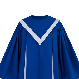 Túnica de Coro de Iglesia con Escote en V y Estola a Juego, Túnica de Coro Personalizada 2026 con Estola, Túnica de Coro Bordada OEM - Product Image 5