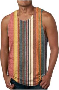 Camiseta sin Mangas con Cuello Redondo y Estampado de Serigrafía Exclusiva para Hombre, 100% Algodón, Tejido de Punto Transpirable y Ecológico de 160g, Estilo Casual - Product Image 5