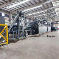 Usine de pyrolyse de pneus en caoutchouc de grande capacité entièrement automatique de la marque DOING, contrôlée par PLC, garantie 1 an, produisant du mazout