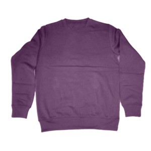 Suéter de Punto para Hombre, Cuello Redondo, Color Sólido, Corte Regular, Informal, Color Morado - Product Image 1