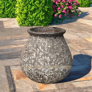 High Quality Modern Ceramic <b>Indoor</b> <b>Plant</b> Mini Landscape Flower <b>Pots</b> Galvanized Finish for Large/<b>Small</b> Gardens Home Hotels - Product Image 3