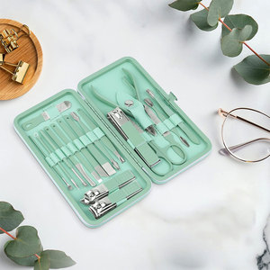 <b>Manicure</b> Pedicure <b>Kit</b> Surgical Grade Stainless Steel Beauty Salon <b>Kit</b> With Leather Case <b>Manicure</b> & Pedicure Set - Product Image 4