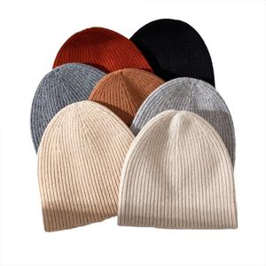High Quality Unisex Acrylic Knitted Beanie Hat Solid Color <b>Winter</b> <b>Cap</b> Casual For Adults 56-58CM - Product Image 3