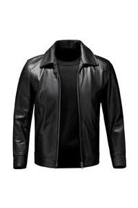 แจ็คเก็ตหนังผู้ชายแบบกันน้ำ คอตั้ง ผ้าแคนวาส เงางาม สีสันและโลโก้สั่งทำได้ คุณภาพสูง ขายส่ง OEM สำหรับฤดูหนาว - Product Image 4