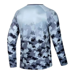 T-shirt de pêche uni 100% polyester pour hommes, confortable, grandes tailles, vêtements pour hommes, imprimé, prix bas - Product Image 2
