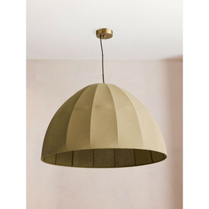 Lampe suspendue en tissu de lin Wabi-Sabi, luminaire de plafond suspendu en forme de dôme, moderne et minimaliste, pour salon, restaurant, hôtel, décoration - Product Image 4