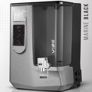 VIBE MERLIN BLACK REVERSE OSMOSIS WATER <b>SYSTEM</b> DOMESTIC WATER FILTER <b>SYSTEM</b> RO COPPER ALKALINE TDS <b>AUTO</b> FLUSH <b>SYSTEM</b> - Product Image 1