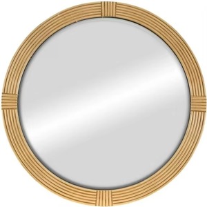 Modern <b>Round</b> <b>Wall</b> <b>Mirror</b> Solid Wood Frame Handmade Contemporary Design Decorative <b>Mirror</b> for Living Room Bedroom REHMAN CRAFT - Product Image 2