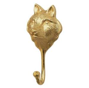 Porte-manteau mural décoratif en laiton motif fleur et feuille - Support doré pour serviettes ou clés, idéal pour entrée ou salle de bain - Product Image 1