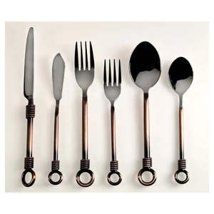 Ensemble de couverts en acier inoxydable durable avec poignée confortable pour la cuisine et la salle à manger à domicile - Product Image 4