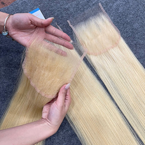 Cabello Humano 100% de Alta Calidad, Liso, con Cierre de Encaje HD 613, Cutícula Alineada, Nudos Seguros, Listo para Enviar, Precio de Fábrica - Product Image 2
