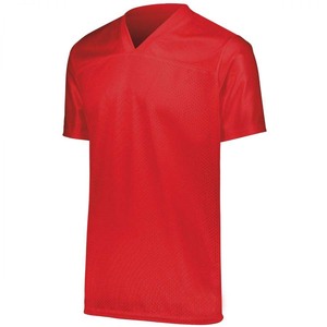 Camiseta de Fútbol Gris Lisa para Hombre al por Mayor |   Camiseta Deportiva de Manga Corta Ligera y Transpirable de Malla para Entrenamiento - Product Image 6