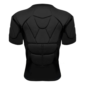 Camiseta de Compresión Acolchada de Manga Corta de Alta Calidad, Protección para el Pecho, Camiseta Deportiva Acolchada Personalizada, Ajuste de Compresión - Product Image 2