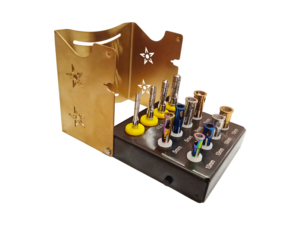 Kit Quirúrgico de 12 Piezas de Acero Inoxidable de la Mejor Calidad para Recolección de Hueso en Implantes Dentales, con Brocas y Tapones para la Creación de Chips Óseos - Product Image 2