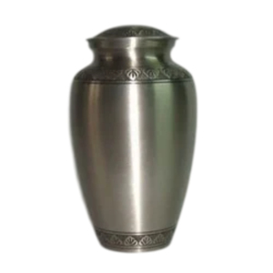 Urna funeraria de latón macizo grabada a mano de alta calidad para cenizas humanas, juego de urnas funerarias clásicas en negro y dorado, fabricante mayorista. - Product Image 2