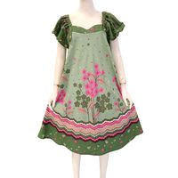 Vestido Maxi Asimétrico con Estampado Floral Bohemio para Mujer, Manga con Volantes, Corte Holgado, Verano, Casual, Rayón, Bolsillos, Tela No Tejida