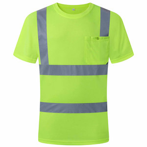 T-shirt de sécurité haute visibilité Econex Sports pour homme, bleu réfléchissant, anti-plis, séchage rapide, détection des aiguilles - Product Image 1