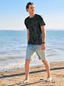 Camisetas de Cuello Redondo para Hombre al por Mayor, Corte Ajustado, Fabricante de Ropa Personalizada, Algodón Premium, Manga Corta, OEM, ODM, Marca Privada, Entrega Rápida - Product Image 4
