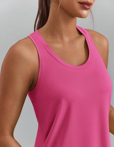 Camiseta sin Mangas Casual para Mujer, Tejido Elástico de Spandex/Poliéster, Ecológica, de Secado Rápido, Transpirable, Top Básico de Verano - Product Image 1